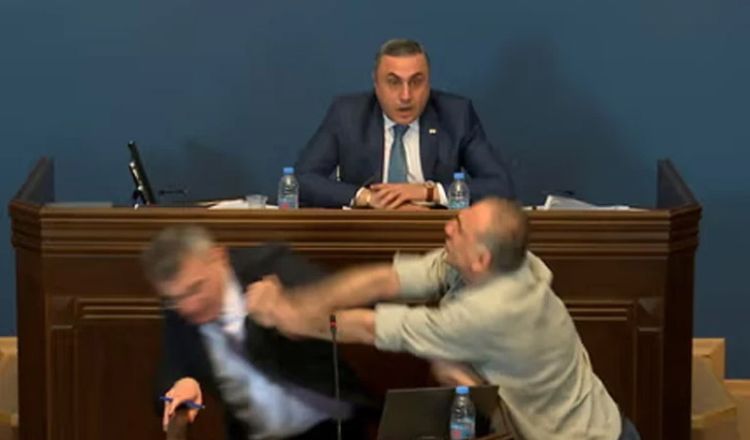 সরকারি ও বিরোধী এমপিদের কিল-ঘুষি